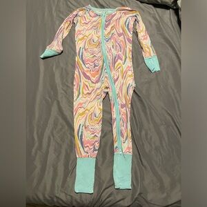 Little Sleepies Colorful Swirl Zip-Up Sleeper